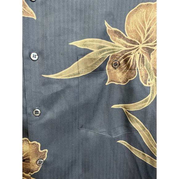 Tori Richard 100% Silk Short Sleeve Button Up Shirt - Size XL - Picture 3 of 4